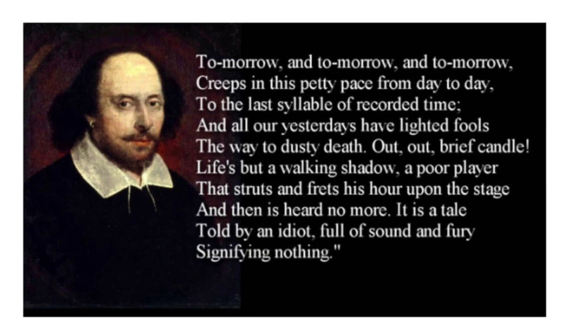 Macbeth's "Tomorrow" speech