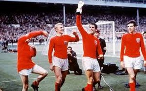 Geoff Hurst with the World Cup