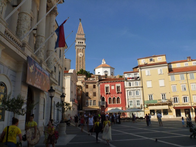Piran town centre