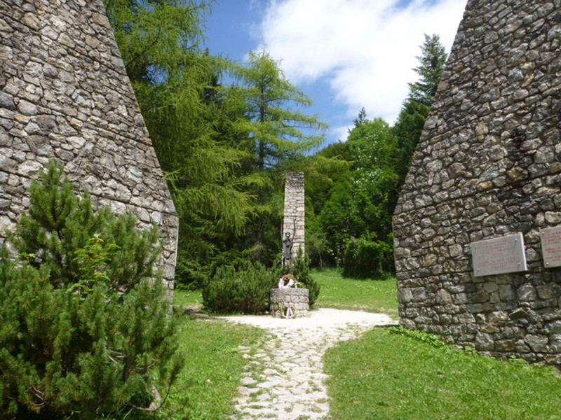 Memorial on Slovenian side