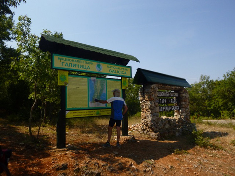 Entering the National Park