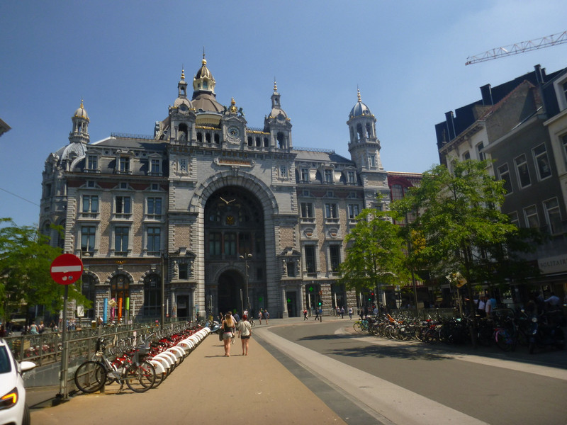 Exterior of Antwerp Train Station 