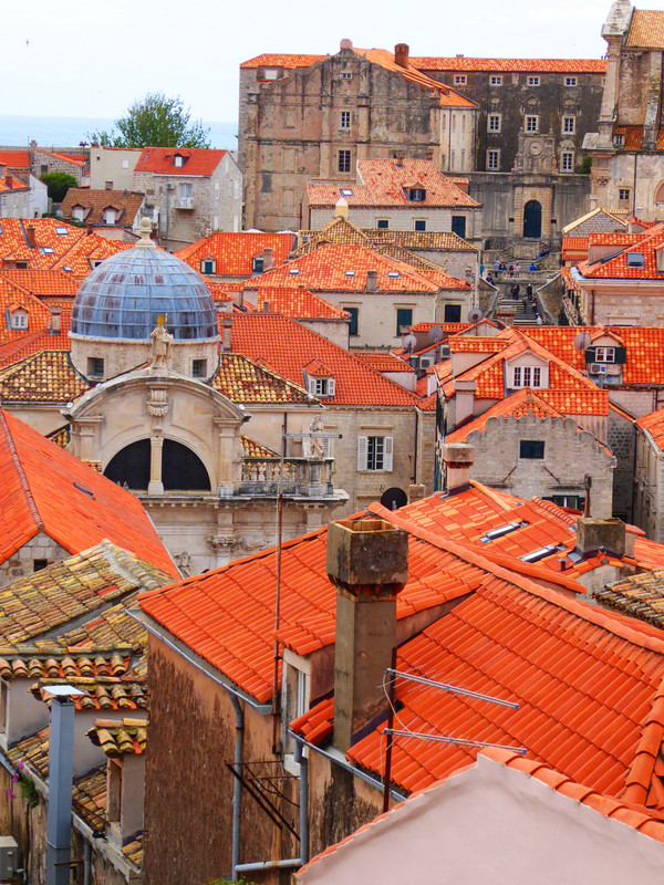 The roof tops of Dubrovnik old town