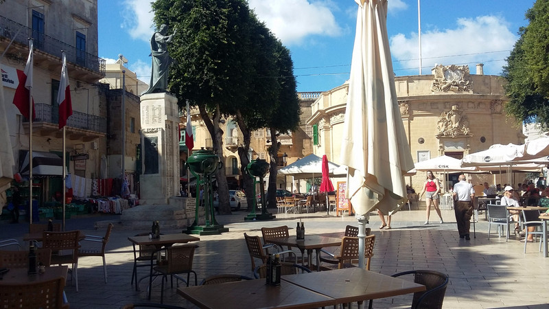 Gozo main square Indepenzia Misrah Il took