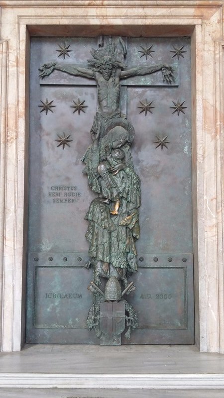 Bronze doors to the Basilica