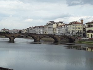 Looking back up the Arno