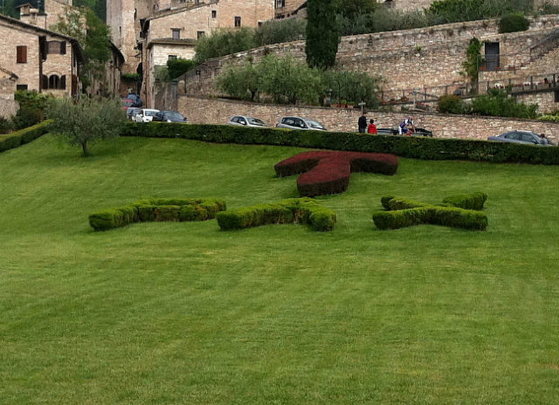 Assisi - Basilica Lawn