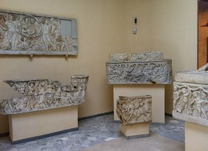 Ostia Antica - Museum - Scarcophagi