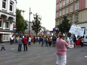 Demonstration in St. Pauli