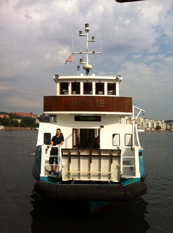 Our Ferry to Central Stockholm