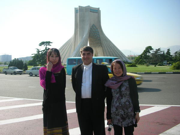 At Azadi tower