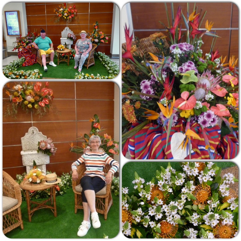 Fun at Porto Santa Maria hotel floral displays 