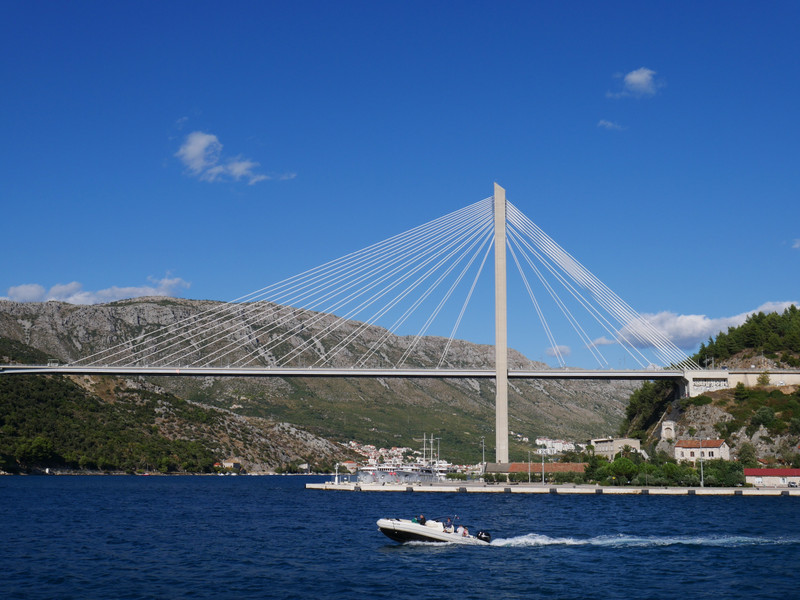 Suspension bridge. Dubrovnik 
