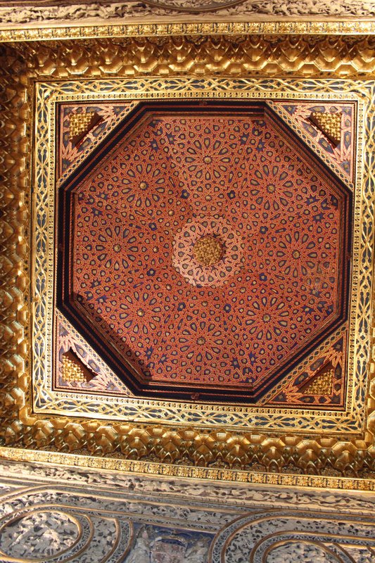 Ceiling in one of the beautiful rooms