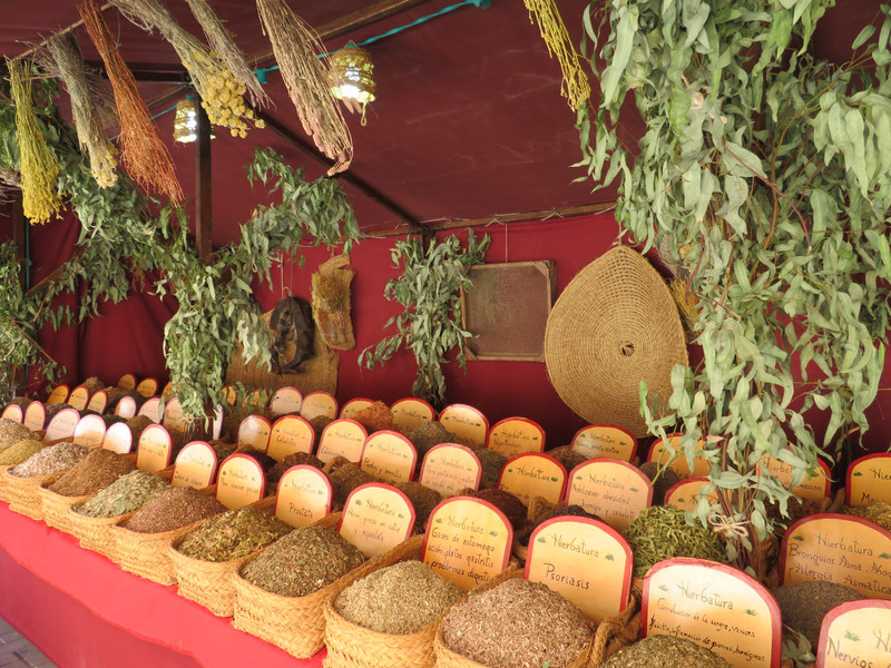 Stall selling spices