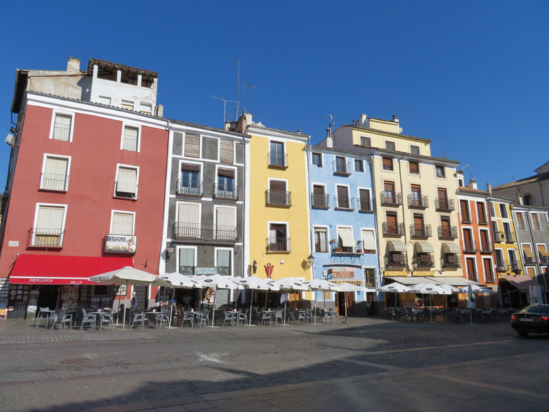 Colourful buildings in the main square 