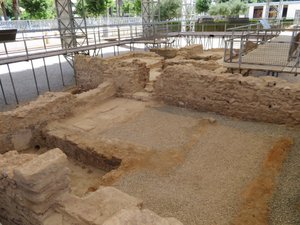 Bathhouse in ancient roman villa