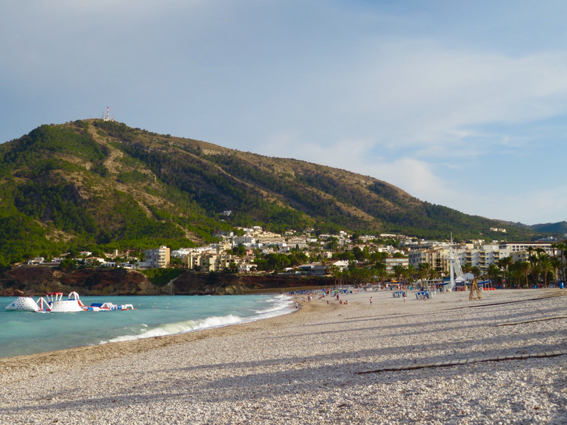 Playa Albir. Our exchange home was at the top of all the homes you see.