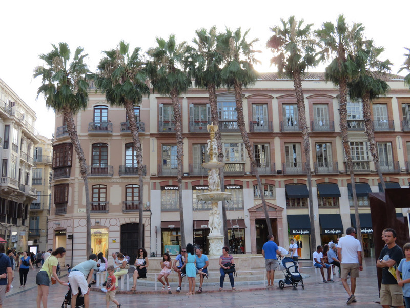 Central square in Malaga