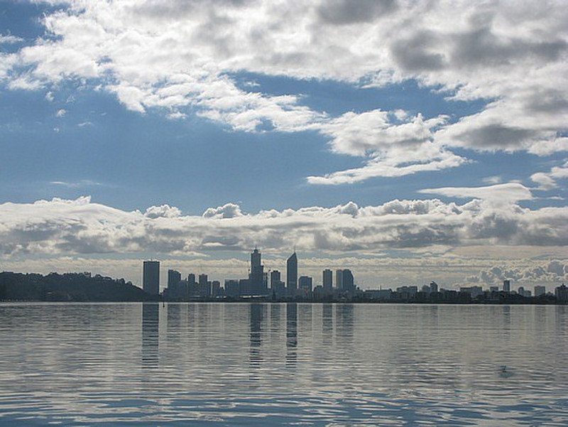 View of Perth from ferry