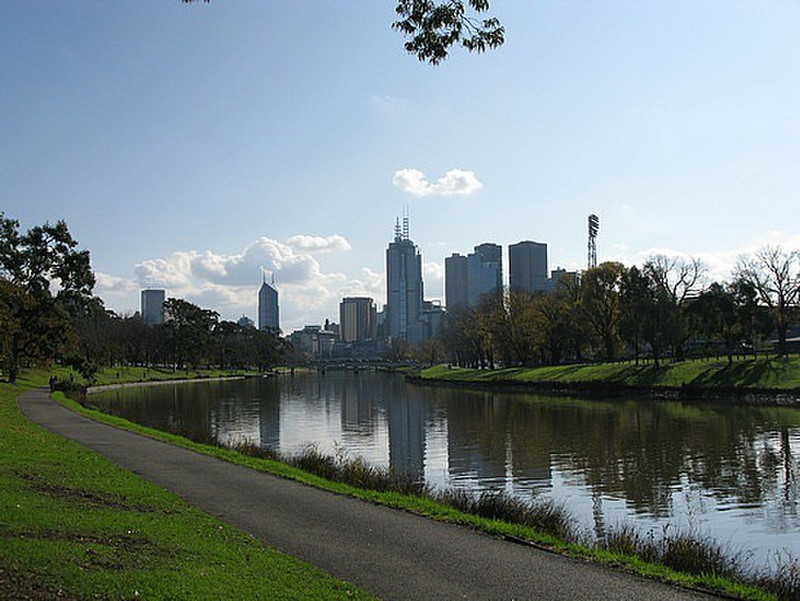 Yarra River with view of the downtown