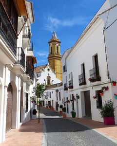 Pretty street view of Estepona 