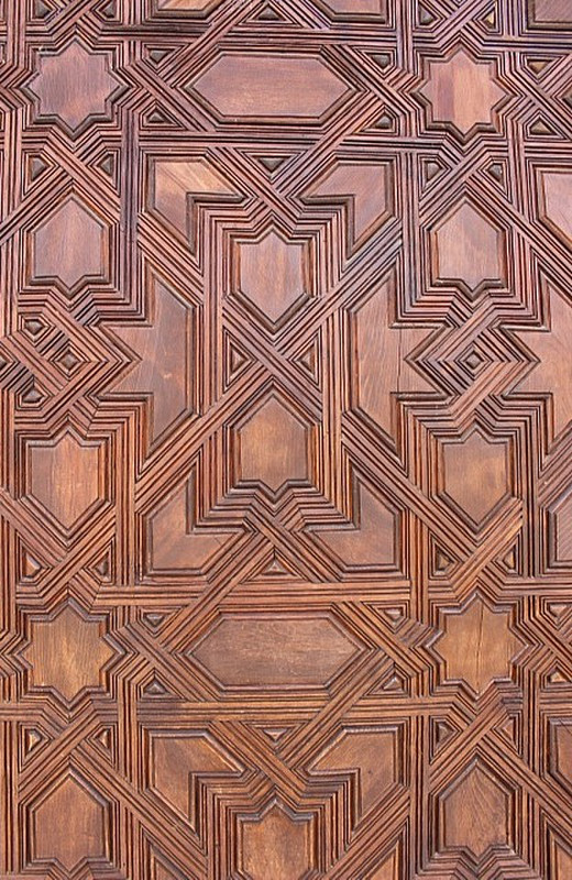 Amazing wooden panel door