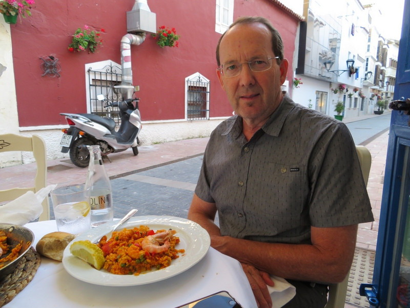 First paella in Spain