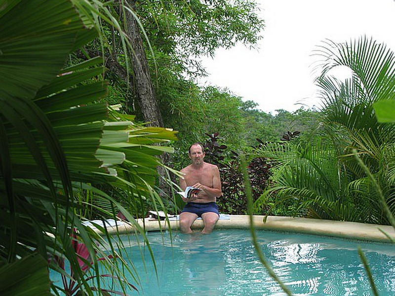 Jim by the pool