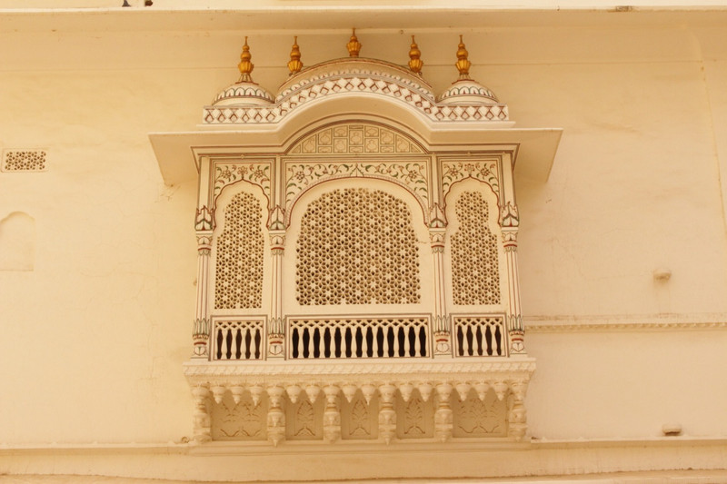 Ornate window in fort 