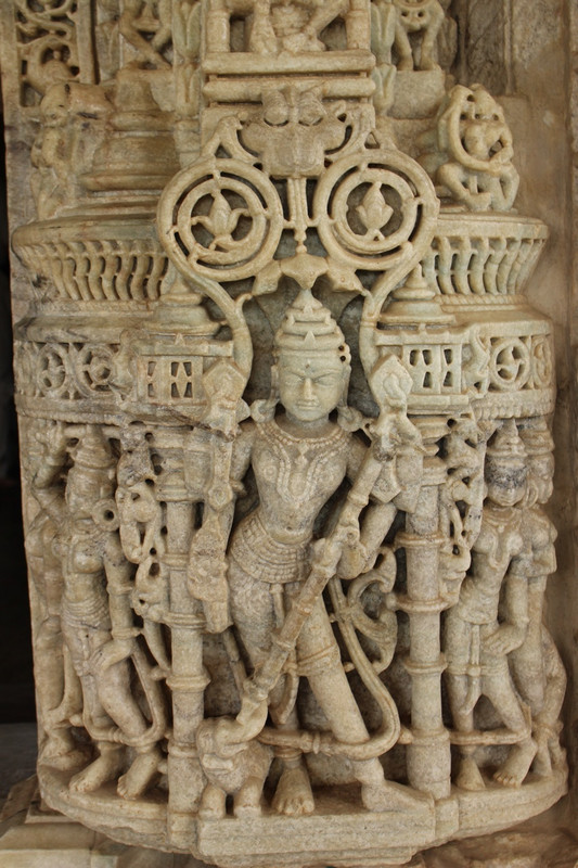 One of the many pillar carvings