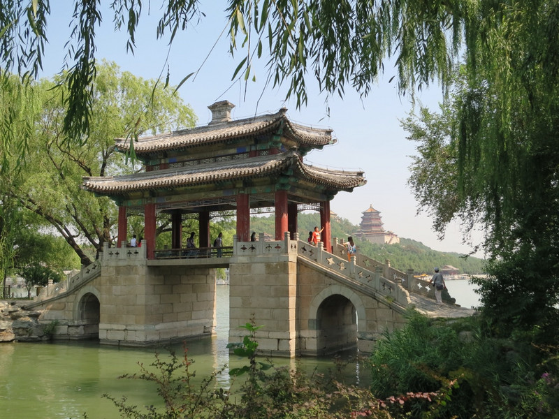 One of the many bridges at the Summer Palace
