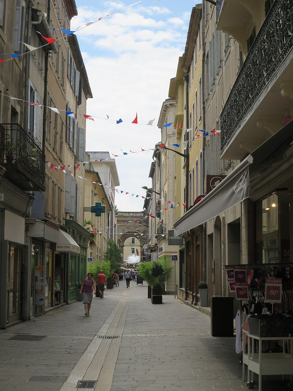Walkway in lower Carcassonne 