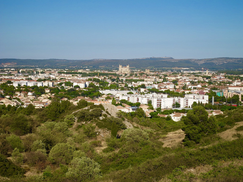 View of Narbonne from our hike