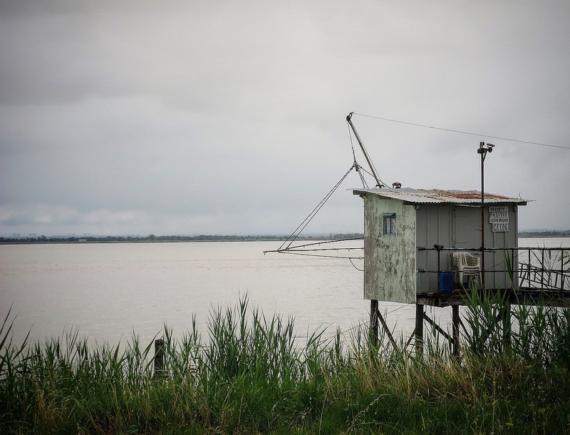 Fishing shack on the Gironde River