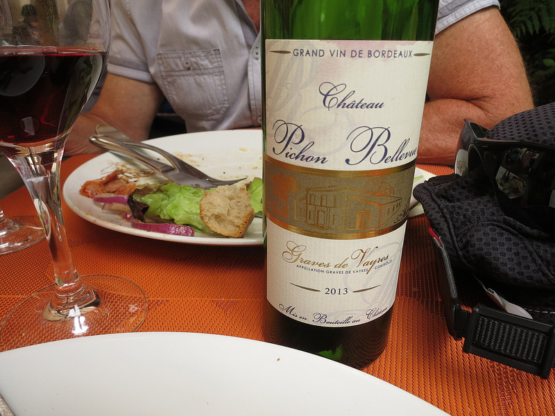 A nice wine with a delicious lunch