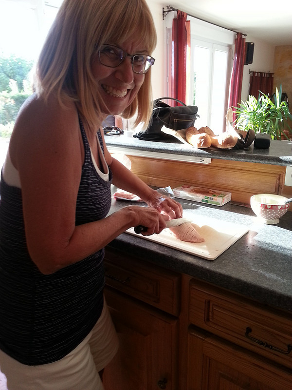 Pat learning to prepare Magret de Canard