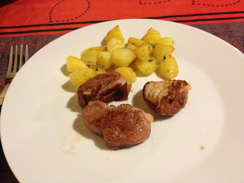 Magret de Canard and potatoes 