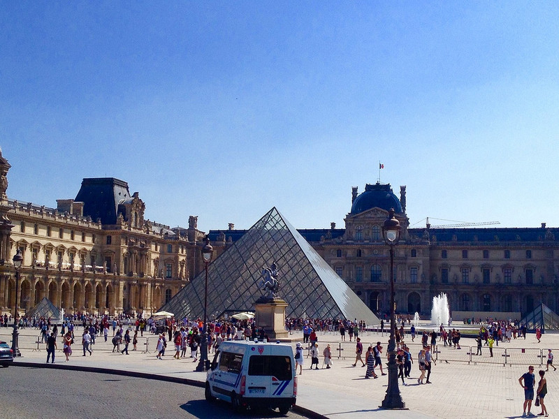 First photo of the Louvre