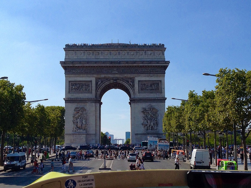View of the Arc de Triomphe from the Champs &Eacute;lys&eacute;e