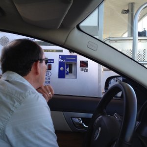 Jim at the tollbooth 
