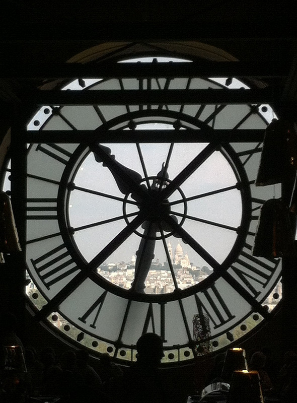 Through the clock at Musee d&#39;Orsay