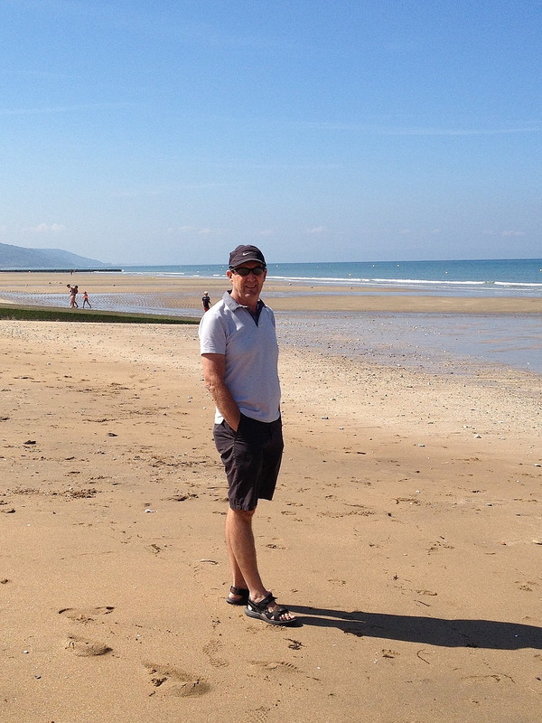 On a Normandy beach