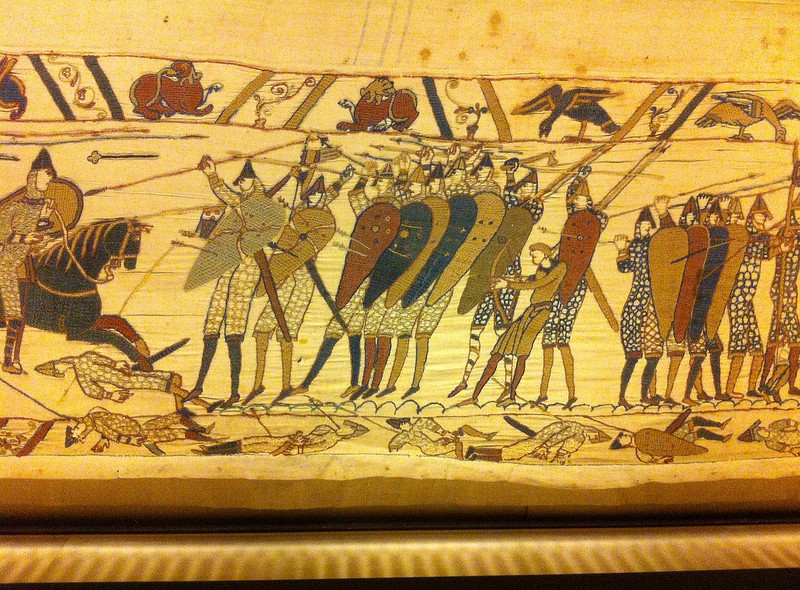 A small section of the Bayeux Tapestry