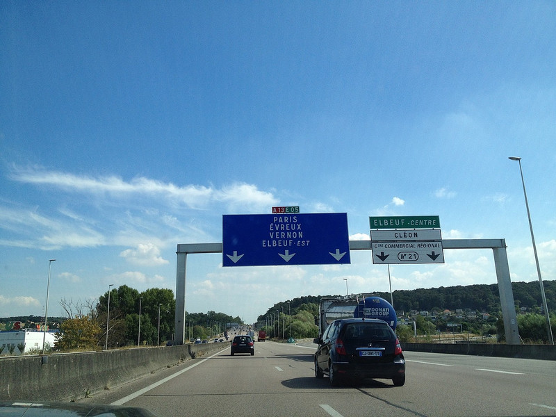 Sign on the freeway...Paris!