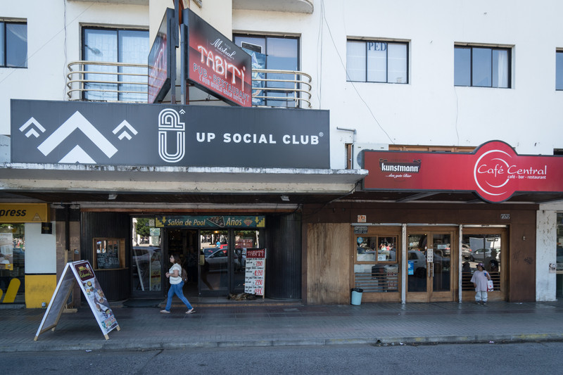 Social club and German pastry shop share the square
