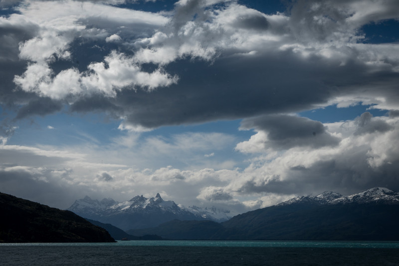 Cloud cover during Patagonia evening