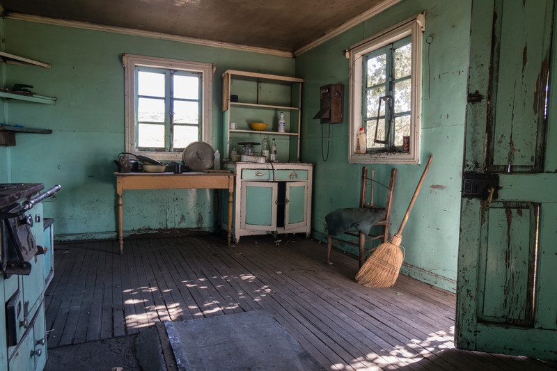 Inside the shepherd's cottage