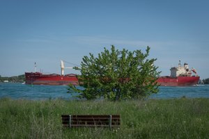St Lawrence Seaway is very close indeed