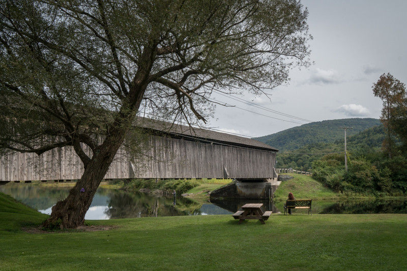 The covered bridge at Downsville